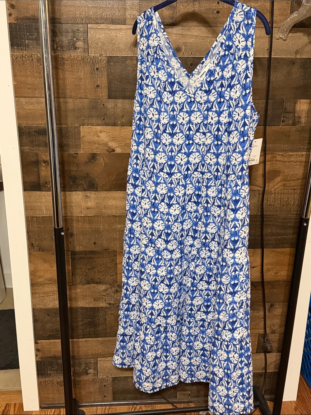 Sonoma Blue & White Floral V-Neck Sundress